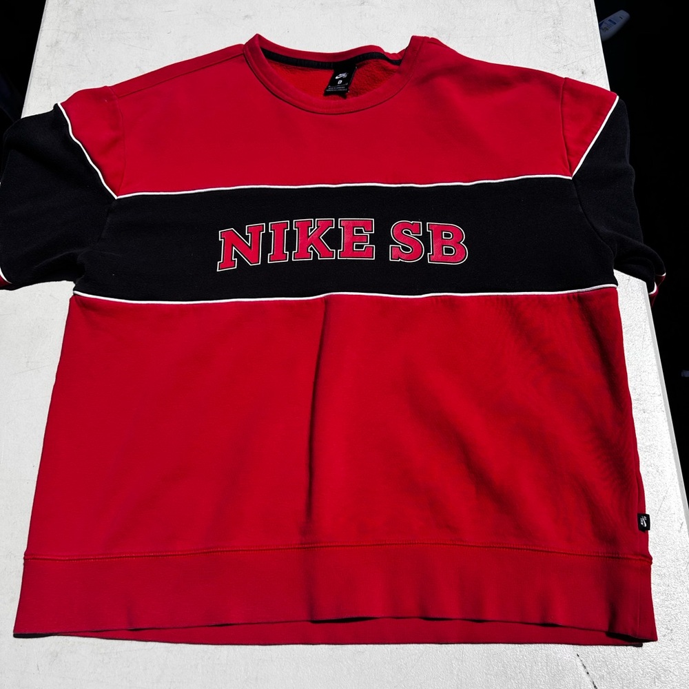 Nike SB Red and Black Sweatshirt